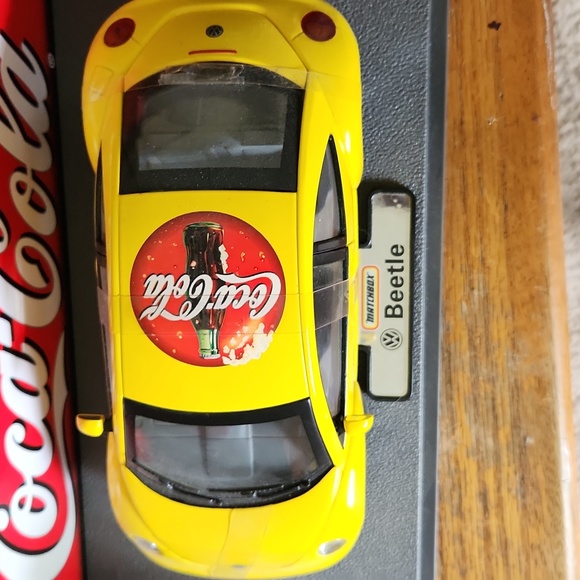 Collector Coca cola yellow matchbox beetle - Picture 2 of 7
